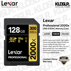 Lexar 128GB Professional 2000x UHS-II SDXC Memory Card (LSD2000128G-BNNNU) Lexar V90 128GB